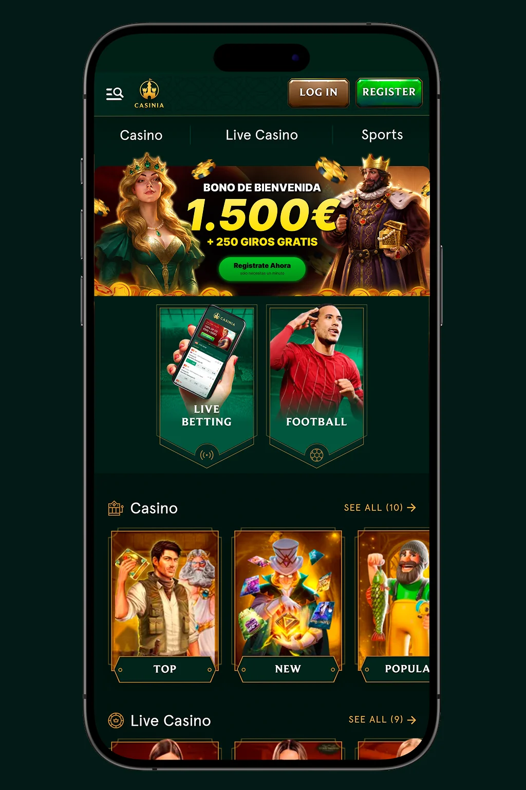Casinia Casino Sign In: Reseña para jugadores desde España